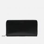 Кошелек  Notch Leather Round Zipper, цвет чёрный Master-Piece