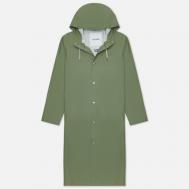 Мужская куртка дождевик  Stockholm Long Print, цвет зелёный, размер L Stutterheim