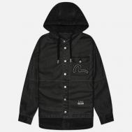 Мужская демисезонная куртка  Heritage Vegan Leather Detachable, цвет серый, размер M Evisu
