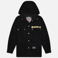Мужская джинсовая куртка  Heritage Ninja Daruma Printed Denim, цвет синий, размер XL Evisu