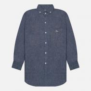 Мужская рубашка  Barcelona Wide Spread Button-Down, цвет синий, размер M Evisu