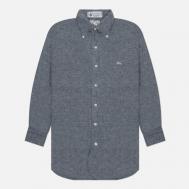 Мужская рубашка  Nashville 3 Linen, цвет серый, размер S Evisu