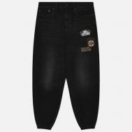 Мужские джинсы  Multi Badges Seagull Print, цвет чёрный, размер 30 Evisu