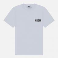 Женская футболка  Never Look Back Logo, цвет белый, размер M MSGM