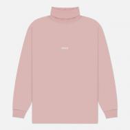 Мужской лонгслив  Micrologo Print Turtle Neck, цвет розовый, размер XL MSGM