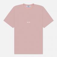 Мужская футболка  Micrologo, цвет розовый, размер M MSGM
