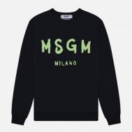 Мужская толстовка  Brush Sroke Logo Print, цвет чёрный, размер M MSGM