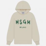 Женская толстовка   Milano Brush Stroke Hoodie, цвет бежевый, размер S MSGM