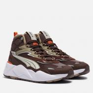 Кроссовки  RS-X Hi, цвет коричневый, размер 45 EU Puma