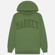 Мужская толстовка  Vintage Wash Arc Hoodie, цвет зелёный, размер XL MARKET