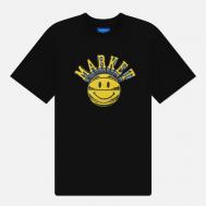 Мужская футболка   Smiley Hoops, цвет чёрный, размер S MARKET
