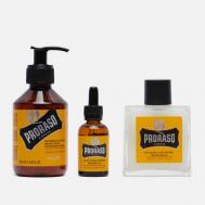 Набор для ухода  Wood & Spice, цвет белый Proraso