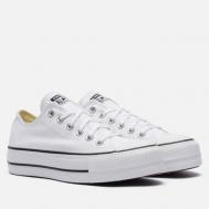 Женские кеды  Chuck Taylor All Star Canvas Platform, цвет белый, размер 37 EU Converse