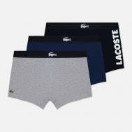 Комплект мужских трусов  Underwear 3-Pack Mismatched Trunk, цвет синий, размер XS Lacoste