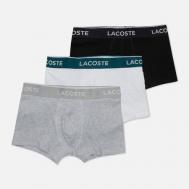 Комплект мужских трусов  Underwear 3-Pack Boxer Casual, цвет комбинированный, размер S Lacoste