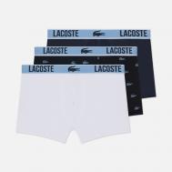 Комплект мужских трусов  Underwear 3-Pack Crocodile Print Trunk, цвет комбинированный, размер XXL Lacoste