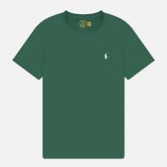 Мужская футболка  Classic Crew Neck 26/1 Jersey, цвет зелёный, размер S Polo Ralph Lauren