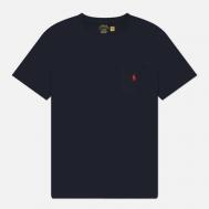 Мужская футболка  Embroidered Logo Pocket Classic Fit, цвет синий, размер M Polo Ralph Lauren