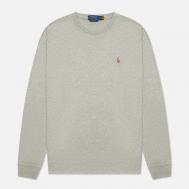Мужской лонгслив  Custom Slim Fit Interlock, цвет серый, размер XXL Polo Ralph Lauren