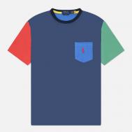 Мужская футболка  Classic Fit Jersey Pocket, цвет синий, размер S Polo Ralph Lauren