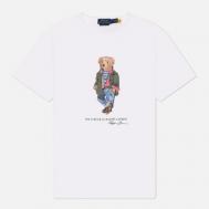 Мужская футболка  Polo Bear Classic Fit, цвет белый, размер S Polo Ralph Lauren