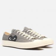 Мужские кеды  x Comme des Garcons Play Chuck 70 Low, цвет серый, размер 42.5 EU Converse