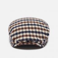 Кепка  Club Check Flat, цвет бежевый, размер L-XL Aquascutum