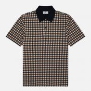Мужское поло  Active Club Check Piquet, цвет синий, размер S Aquascutum
