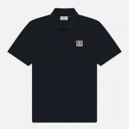 Мужское поло  Active Patch Piquet, цвет синий, размер S Aquascutum
