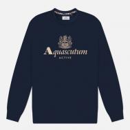 Мужская толстовка  Active Big Logo Raglan, цвет синий, размер XXL Aquascutum