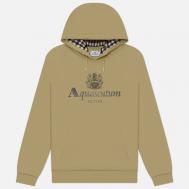 Мужская толстовка  Active Big Logo Raglan Hoodie, цвет бежевый, размер XXL Aquascutum