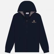 Мужская толстовка  Active Small Logo Hoodie Full Zip, цвет синий, размер XL Aquascutum