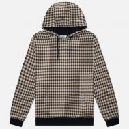 Мужская толстовка  Active Club Check Hoodie, цвет синий, размер S Aquascutum