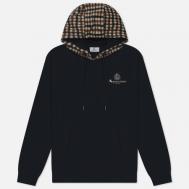 Мужская толстовка  Active Club Check Merino Hoodie, цвет синий, размер XL Aquascutum