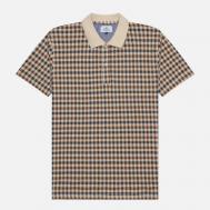 Мужское поло  Active Club Check, цвет бежевый, размер L Aquascutum