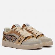 Женские кроссовки  EJ Egg Rocket Low Suede/Printed Leather, цвет коричневый, размер 36 EU Enterprise Japan
