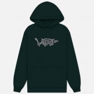 Мужская толстовка  Scratch Applique Pullover Hoodie, цвет зелёный, размер XL BUTTER GOODS