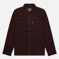 Мужская джинсовая куртка  Overdyed Web Denim, цвет бордовый, размер XL BUTTER GOODS