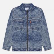 Мужская джинсовая куртка  Overdyed Web Denim, цвет синий, размер S BUTTER GOODS
