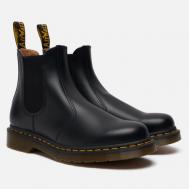 Мужские ботинки  2976 Yellow Stitch Smooth Leather Chelsea, цвет чёрный, размер 42 EU Dr.Martens