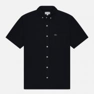 Мужская рубашка  Regular Fit Button-Up Collar Linen, цвет синий, размер 40 Lacoste