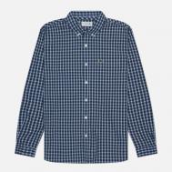 Мужская рубашка  Check Poplin Regular Fit, цвет синий, размер 43 Lacoste