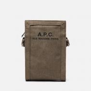 Сумка  Recuperation Neck Pouch, цвет оливковый A.P.C.