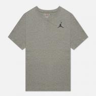 Мужская футболка  Jumpman Embroidered Crew, цвет серый, размер XXL Jordan