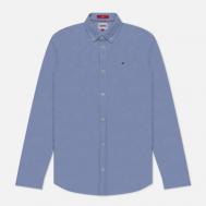 Мужская рубашка  Stretch Oxford Cotton Slim Fit, цвет голубой, размер XXL TOMMY JEANS