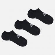 Комплект носков  3-Pack Everyday Essential Cushion Low, цвет чёрный, размер 42-46 EU Nike