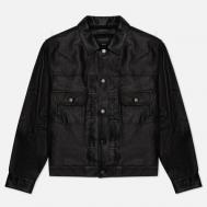 Мужская демисезонная куртка  Trucker Leather, цвет чёрный, размер XL EASTLOGUE