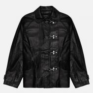 Мужская демисезонная куртка  Fireman Leather, цвет чёрный, размер M EASTLOGUE