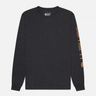 Мужской лонгслив  Relaxed Fit Heavyweight Logo Sleeve Graphic, цвет серый, размер XXL CARHARTT