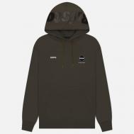 Мужская толстовка  Logo Team Hoodie, цвет оливковый, размер M F.C. Real Bristol